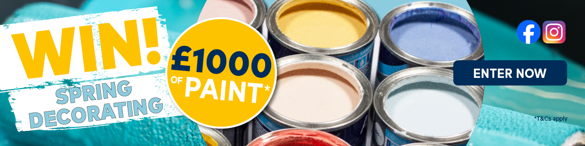 WIN £1000 worth of paint! ENTER NOW