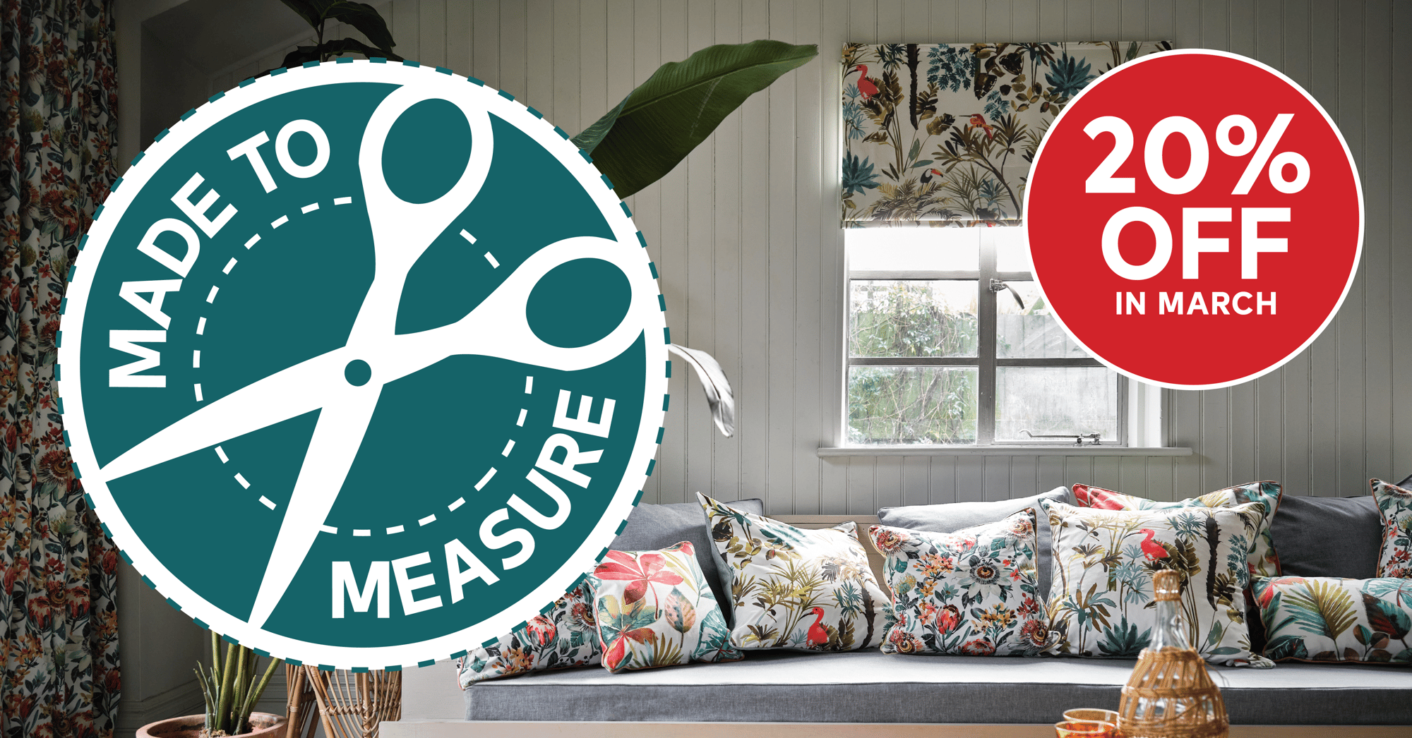 20% OFF Made To Measure in March - Book Now