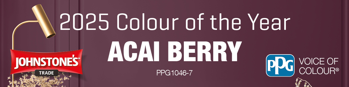 Johnstone's Colour of the Year 2025 Acai Berry