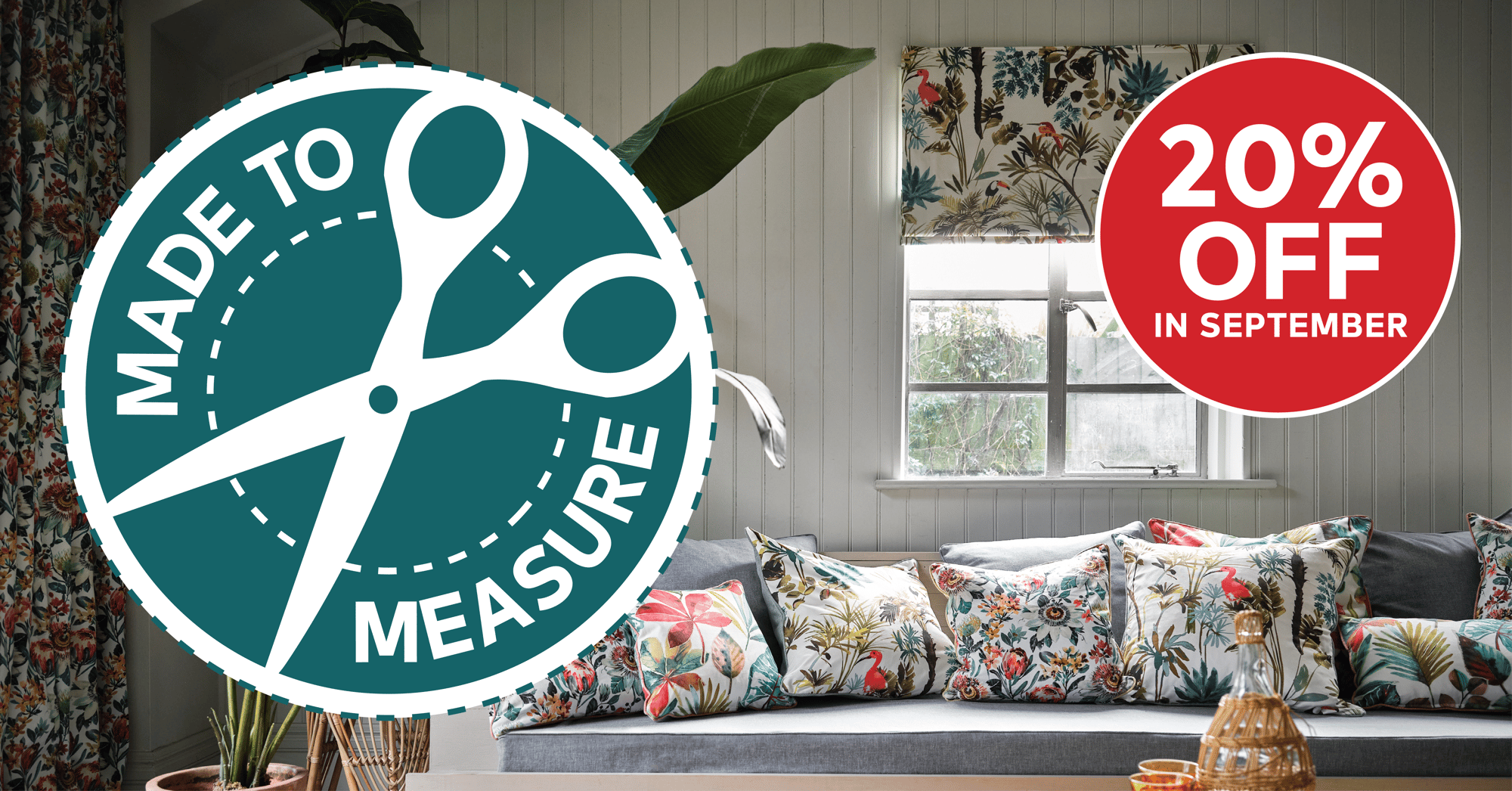 Request your FREE Made To Measure appointment and get 20% OFF in September Request your FREE Made To Measure appointment and get 20% OFF in September
