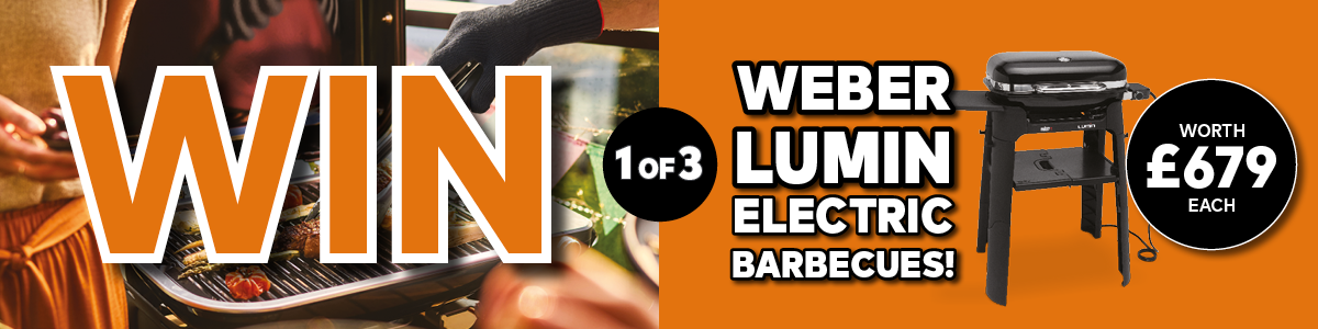 WIN 1 of 3 Weber Lumin Electric BBQs - ENTER NOW