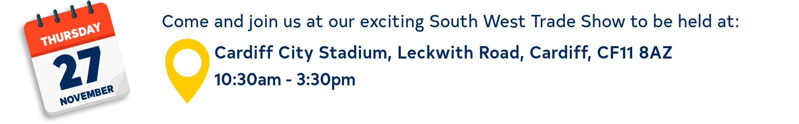 Trade Event Landing Page Header & Skinny-15- Cardiff 27th November